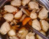 健康的(^.^)☆鳥団子➕けんちん汁♬作り方13写真