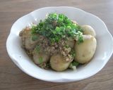 簡単☆里芋とひき肉のカレー風味作り方6写真