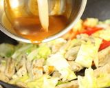 辛味噌ホルモン焼うどん。作り方8写真