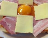 簡単！！ベーコン目玉焼きトースト作り方4写真