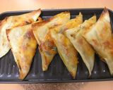 カリっととろ～り☆キムチーズ納豆春巻き♪作り方6写真
