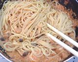 海老とツナときのこのトマトクリームパスタ作り方5写真
