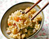 残り煮物大変身♪おこわ風炊き込みごはん作り方4写真