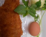 新玉ねぎ入りチキンカツ丼作り方1写真