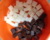 餅消費に❤板チョコとお餅でチョコもち作り方1写真