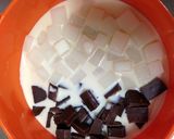 餅消費に❤板チョコとお餅でチョコもち作り方2写真
