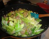 糖質減！キャベツ野菜たっぷりタリアテッレ作り方4写真