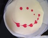 ☆ハート柄のチーズケーキ☆誕生日作り方10写真