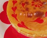 ☆ハート柄のチーズケーキ☆誕生日作り方14写真