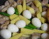 せせりとうずら卵とヤングコーン炒め作り方6写真