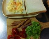 ガッツリ食べたい朝食☆ＢＬＴＣサンド作り方1写真