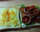 ガッツリ食べたい朝食☆ＢＬＴＣサンド作り方4写真
