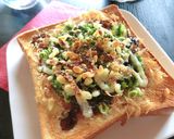青海苔たっぷり　お好み焼き風トースト作り方5写真