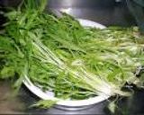 京水菜の辛子和え作り方1写真