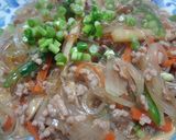 豚ひき肉と春雨の5種野菜炒め作り方9写真
