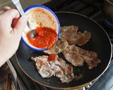 トマトだれの生姜焼き作り方17写真