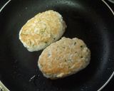 豆腐と鶏と大葉のハンバーグ作り方5写真