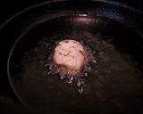 梅と大葉入り♪ふわモチとろろ芋の丸揚げ作り方5写真