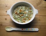 離乳食中期～野菜しらす納豆混ぜ混ぜうどん作り方3写真