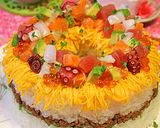 ひなまつり海鮮リングちらし寿司ケーキ☆作り方8写真