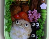 丸い型抜きで簡単トトロnoキャラ弁当作り方11写真