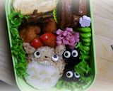 丸い型抜きで簡単トトロnoキャラ弁当作り方13写真