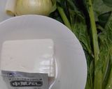 ほうれん草と絹ごし豆腐の中華スープ作り方1写真