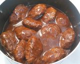 簡単＊男子の大好きな濃厚煮込ハンバーグ♪作り方4写真
