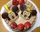 ミッキー&ミニーちゃんひな祭りケーキ♡作り方8写真