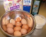 天板ケーキ★牛乳シフォンケーキの生地で作り方7写真
