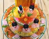 ひな祭り ＊ちらし寿司でお雛様ケーキ＊作り方4写真