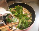 菜の花とベーコンのクリームパスタ作り方4写真