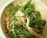 簡単水菜とツナのサラダ作り方4写真