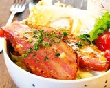 ■簡単♪ベーコンエッグキャベツ丼ぶり■作り方6写真