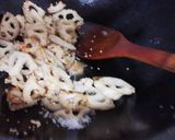 サクサク蓮根のごま油炒め塩七味和え作り方3写真