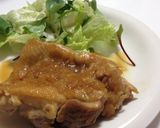 オニオンガーリックソースでチキンステーキ作り方6写真