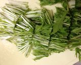 水菜のシャキシャキサラダ作り方1写真