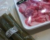 ふきと豚肉の炒め煮作り方1写真
