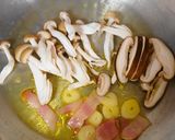 たっぷりキノコの和風パスタ作り方5写真