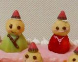 おひな祭りのひな段ケーキ作り方8写真