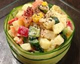 マヨネーズなし！角切りポテトサラダ❁作り方6写真