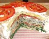 オムレツ3段のデコレーションケーキ風♪作り方5写真