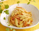 生姜風味☆人参とセロリの胡麻味噌炒め作り方6写真