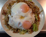 とろ～り目玉焼き付焼きそば♪作り方16写真