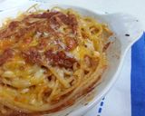 ミートソースでナポリタングラタン作り方12写真