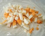 青のりが香ばしい☆卵とポテトのサラダ作り方3写真
