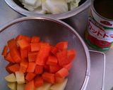 残ったカレーでトマトスープ作り方1写真