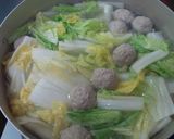 白菜＆肉団子のあんかけ煮作り方4写真