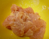 ♡鶏肉とニンニクの芽のオイスター炒め作り方1写真