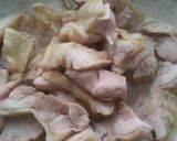 せりと蒸し鶏の三色サラダ柚子胡椒風味作り方2写真